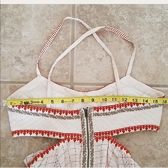 Free People Cut-Out High Low Maxi Dress Skirt Sz 2 - Picture 7 of 7